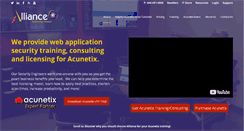 Desktop Screenshot of alliancewebsecurity.com