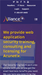 Mobile Screenshot of alliancewebsecurity.com